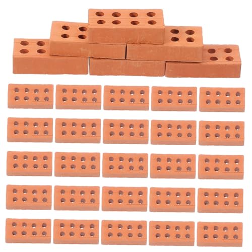 GLSTOY 100 Stück Mini Ziegelsteine aus Clay Realistische Miniatur Bausteine für DIY Basteln Robustes Modellbau Zubehör für Sandkasten Puppenhaus Garten und Landschaft GLSTOY 100 Stück Mini Ziegelsteine aus Clay Realistische Miniatur Bausteine für DIY Basteln Robustes Modellbau Zubehör für Sandkasten Puppenhaus Garten und Landschaft von GLSTOY