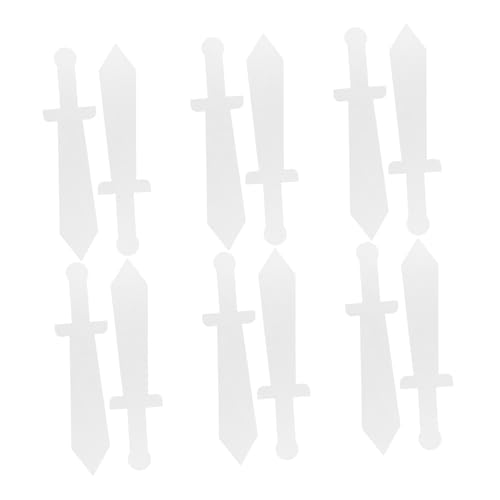 GLSTOY 12 Stück Teiliges DIY Ritterschwert aus Weißem Karton zum Bemalen und Basteln Leichtes Kinderspielzeug für Kreative Ritterpartys und Fantasievolles Rollenspiel GLSTOY 12 Stück Teiliges DIY Ritterschwert aus Weißem Karton zum Bemalen und Basteln Leichtes Kinderspielzeug für Kreative Ritterpartys und Fantasievolles Rollenspiel von GLSTOY