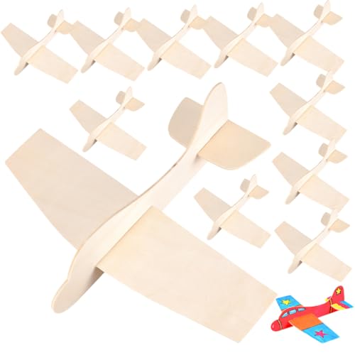 GLSTOY 12 Stück Teiliges Holzflugzeug Modellbauset zum Selbstgestalten Sicherer DIY Bausatz für Einfach zu Montieren und Bemalen Fördert Kreativität und Feinmotorik Geschenk für Jungen GLSTOY 12 Stück Teiliges Holzflugzeug Modellbauset zum Selbstgestalten Sicherer DIY Bausatz für Einfach zu Montieren und Bemalen Fördert Kreativität und Feinmotorik Geschenk für Jungen von GLSTOY