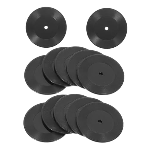 GLSTOY 12 Stück Teiliges Miniatur Schallplattenmodell Widerstandsfähige Puppenhaus Deko Glatte Oberfläche Schwarz Langlebig Geeignet für Miniatur Landschaften Puppenhäuser und GLSTOY 12 Stück Teiliges Miniatur Schallplattenmodell Widerstandsfähige Puppenhaus Deko Glatte Oberfläche Schwarz Langlebig Geeignet für Miniatur Landschaften Puppenhäuser und von GLSTOY