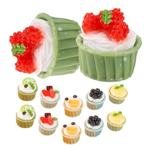 GLSTOY 12er Set Miniatur Kuchen Modelle Künstliche Dessert Deko Für Miniatur Landschaften Und Wohnaccessoires Mixed Style Für Kreative Tortendekoration von GLSTOY