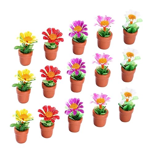GLSTOY 15 Stück Teiliges Miniatur Pflanzenmodell Realistische Mini Topfpflanzen für Puppenhaus Deko Kleine Künstliche Blumentöpfe Lebensechte Mini Pflanzen für Miniaturhäuser und Foto GLSTOY 15 Stück Teiliges Miniatur Pflanzenmodell Realistische Mini Topfpflanzen für Puppenhaus Deko Kleine Künstliche Blumentöpfe Lebensechte Mini Pflanzen für Miniaturhäuser und Foto von GLSTOY