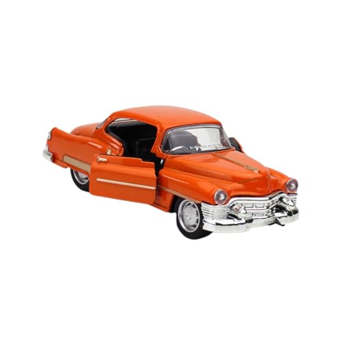 GLSTOY 1stk Automodell Aus Legierung Fahrzeugstatue Altes Rennwagenmodell Automodell Von 1950 Modellautos Sammlerauto Wohnaccessoires Mini Anfängliches d Auto -Auto Retro Orange von GLSTOY