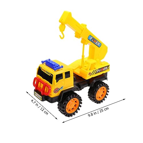 GLSTOY 1stk Autospielzeug Kranspielzeug Automobil LKW-Spielzeug Für Kleinkinder Kinder Spielset Engineering-LKW-Spielzeug Modellbaufahrzeuge Technisches Spielzeugauto Yellow von GLSTOY