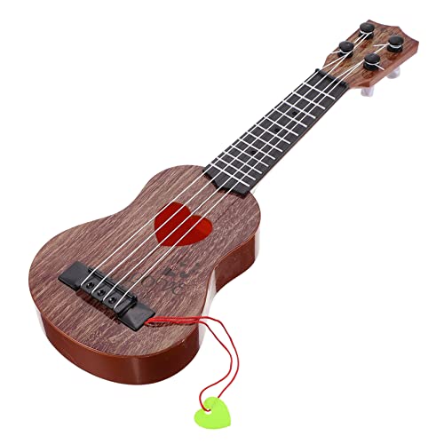 GLSTOY 1stk Ukulele Musikspielzeug Für Kindergitarre Musikalisches Spielzeug Für Kinder Kidcraft-spielset Kinder Gitarre Musikspielzeug Für Kleinkinder Kinderspielzeug Plastik Coffee von GLSTOY