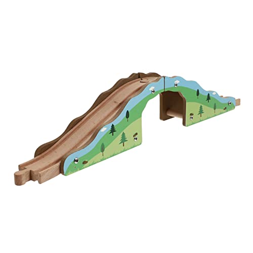 GLSTOY 1stk Zugszene Spielzeug Kinderzug-Layout-Requisite Spielzeug Für Kinder Lernspielzeug Spielzeugeisenbahnbrücken Gehirnspielzeug Kindereisenbahn Zubehör Gleismodell Hölzern Green von GLSTOY