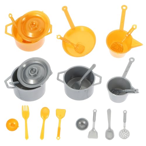 GLSTOY 2 Sätze Miniatur Küchenbesteck Miniatur Gabel Löffel Schüssel Töpfe Puppenhaus Zubehör Mini Haus Dekoration Silber und Mattgold GLSTOY 2 Sätze Miniatur Küchenbesteck Miniatur Gabel Löffel Schüssel Töpfe Puppenhaus Zubehör Mini Haus Dekoration Silber und Mattgold von GLSTOY