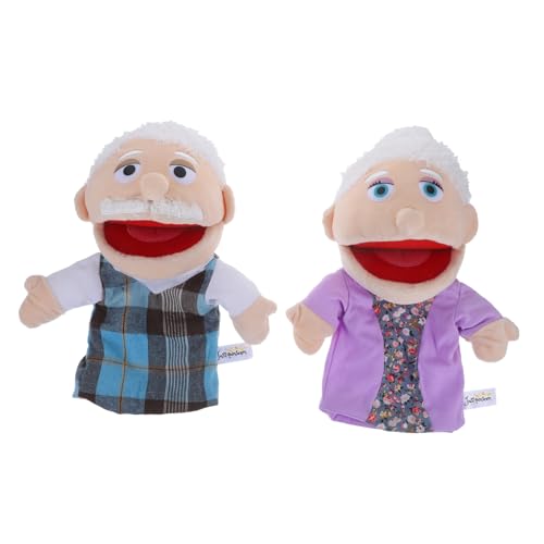 GLSTOY 2 Stück Charakter Handpuppe Mini Puppen Für Erwachsene Dekorative Figur Spielzeug Handpuppen Für Kleinkinder 1–3 Puppentheater Theater Für Kinder Kreatives Handspielzeug von GLSTOY