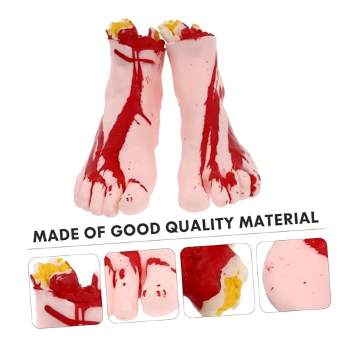 GLSTOY 2 Stück Gruselige Halloween Deko Fake Fuß Realistische Vinyl Requisiten für Party und Trick-Treat Indoor Outdoor Dekoration GLSTOY 2 Stück Gruselige Halloween Deko Fake Fuß Realistische Vinyl Requisiten für Party und Trick-Treat Indoor Outdoor Dekoration von GLSTOY