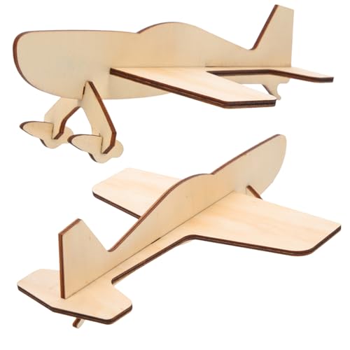 GLSTOY 2 Stück Holz DIY Flugzeug Modell Bausatz Puzzle zum Bauen Fördert Kreativität und Feinmotorik für Jungen Mädchen Geburtstag Weihnachten GLSTOY 2 Stück Holz DIY Flugzeug Modell Bausatz Puzzle zum Bauen Fördert Kreativität und Feinmotorik für Jungen Mädchen Geburtstag Weihnachten von GLSTOY
