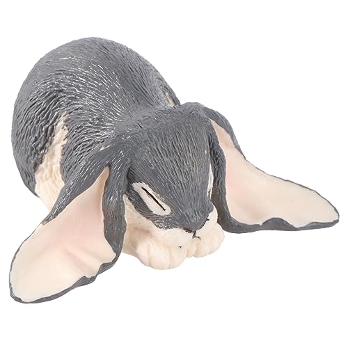 GLSTOY 2 Stück Jackrabbit Modell Hasen Kuchenaufsatz Realistisches Kaninchen Spielzeug Mini Spielzeug Tischkaninchen Frühlingsdekoration Hasenstatuen Heimdekoration Puppenhaus von GLSTOY