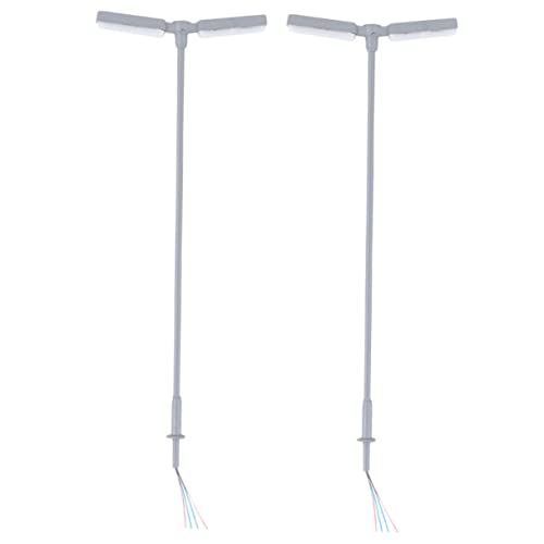 GLSTOY 2 Stück Maßstab Mini Straßenlampen mit Weißlicht für Garten Dekoration Puppenhaus Diorama Zubehör GLSTOY 2 Stück Maßstab Mini Straßenlampen mit Weißlicht für Garten Dekoration Puppenhaus Diorama Zubehör von GLSTOY