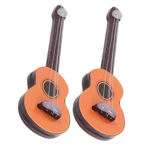 GLSTOY 2 Stück Miniatur Gitarren Holzmodell Miniatur Musikinstrumente Deko für Puppenhaus DIY Innenraumgestaltung GLSTOY 2 Stück Miniatur Gitarren Holzmodell Miniatur Musikinstrumente Deko für Puppenhaus DIY Innenraumgestaltung von GLSTOY