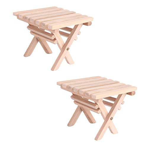 GLSTOY 2 Stück Miniatur Klapptisch Teilig Holzmodell Miniaturmöbel für Puppenhaus Camping Gartentisch Mini Haus Schmuck GLSTOY 2 Stück Miniatur Klapptisch Teilig Holzmodell Miniaturmöbel für Puppenhaus Camping Gartentisch Mini Haus Schmuck von GLSTOY