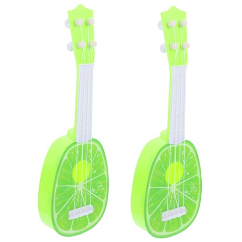 GLSTOY 2 Stück Obstgitarre Kindermusikinstrument Kleinkind Anfängergitarre Kinder Musikspielzeug Babygitarre Kinder Ukulele Gitarre Musikinstrument Für Kinder Mini Obst Ukulele Spielzeug von GLSTOY