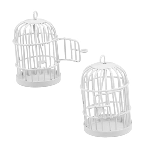 GLSTOY 2 Stück Teiliges Miniatur Metall Vogelkäfig Filigrane Deko mit Tür Halboffen Vintage Stil für Puppenhaus Feengarten und DIY Projekte Langlebig für Tisch Wohnraumdekoration GLSTOY 2 Stück Teiliges Miniatur Metall Vogelkäfig Filigrane Deko mit Tür Halboffen Vintage Stil für Puppenhaus Feengarten und DIY Projekte Langlebig für Tisch Wohnraumdekoration von GLSTOY