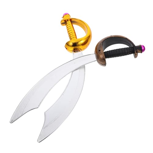 GLSTOY 2 Stück Teiliges Piratenschwert für Leichtes Kunststoff Kostümrequisite für Geburtstag Mottoparty Halloween Bühnenauftritte Fantasievolle Rollenspiele GLSTOY 2 Stück Teiliges Piratenschwert für Leichtes Kunststoff Kostümrequisite für Geburtstag Mottoparty Halloween Bühnenauftritte Fantasievolle Rollenspiele von GLSTOY