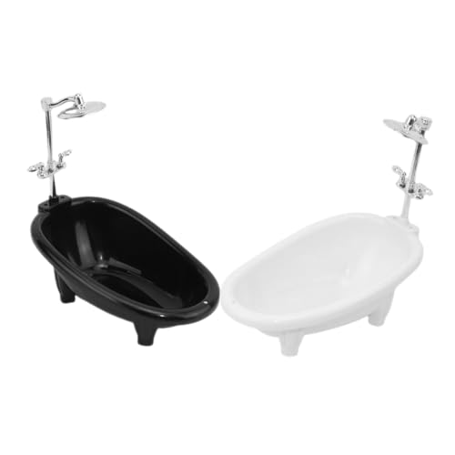 GLSTOY 2 Stück Teiliges Puppenhaus Miniatur Badewannen-Set aus Stabilem Langlebig und Sicher für Puppen Dekorativ für Puppenhaus Badezimmer für Eltern-Spiel und Fotodekoration GLSTOY 2 Stück Teiliges Puppenhaus Miniatur Badewannen-Set aus Stabilem Langlebig und Sicher für Puppen Dekorativ für Puppenhaus Badezimmer für Eltern-Spiel und Fotodekoration von GLSTOY