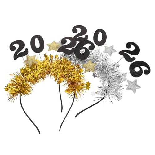 GLSTOY 2stücke Neujahrs-stirnbänder Glitzernder Stern-haarreif Kopfschmuck Für Mottopartys Festivitäten-zubehör Für Erwachsene GLSTOY 2stücke Neujahrs-stirnbänder Glitzernder Stern-haarreif Kopfschmuck Für Mottopartys Festivitäten-zubehör Für Erwachsene von GLSTOY