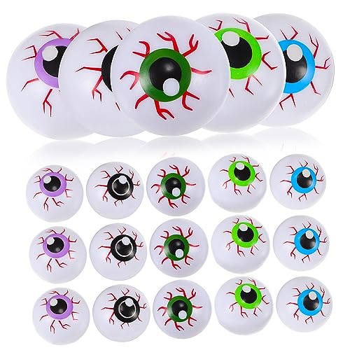 GLSTOY 20 Stück Teiliges Kunststoff Augäpfel Bunte Halloween Deko Elastisch Langlebig Vielseitig für Party Geschenke Basteln und Foto Requisiten GLSTOY 20 Stück Teiliges Kunststoff Augäpfel Bunte Halloween Deko Elastisch Langlebig Vielseitig für Party Geschenke Basteln und Foto Requisiten von GLSTOY