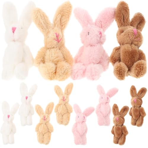 GLSTOY 20 Stück Teiliges Mini Plüsch Kaninchen Bewegliche Kleine Kuschelhasen in Farben Weiche DIY Bunny Puppen für Wohnraumdekoration und Kreative Handarbeiten GLSTOY 20 Stück Teiliges Mini Plüsch Kaninchen Bewegliche Kleine Kuschelhasen in Farben Weiche DIY Bunny Puppen für Wohnraumdekoration und Kreative Handarbeiten von GLSTOY