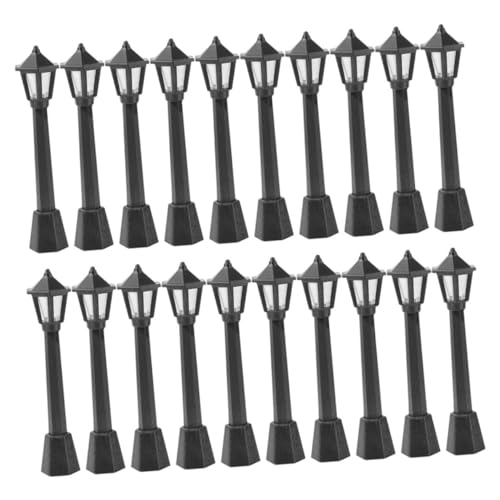 GLSTOY 20 Stück Teiliges Mini Straßenlaternen Modell Schwarze Micro Landschaft Beleuchtung Dekorative Fake Lampen für Miniaturgarten Puppenhaus DIY Basteln Kreative Deko GLSTOY 20 Stück Teiliges Mini Straßenlaternen Modell Schwarze Micro Landschaft Beleuchtung Dekorative Fake Lampen für Miniaturgarten Puppenhaus DIY Basteln Kreative Deko von GLSTOY