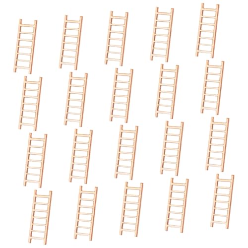 GLSTOY 20 Stück Teiliges Miniatur Leiter aus Holz Langlebig und Sicher Puppenhaus Deko Zubehör für Gartenmöbel und Wohnzimmer Fördert Kreativität und Fantasie bei Kindern Kompakt und GLSTOY 20 Stück Teiliges Miniatur Leiter aus Holz Langlebig und Sicher Puppenhaus Deko Zubehör für Gartenmöbel und Wohnzimmer Fördert Kreativität und Fantasie bei Kindern Kompakt und von GLSTOY