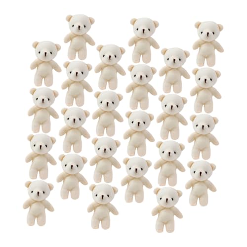 GLSTOY 24st Mini-plüschbär Entzückender Bärenanhänger Tragbare Bärenfiguren Ausgestopfter Kleiner Bär Hängende Mini-bärenfiguren Bär Ornament Kleine Bären Aufhängen Pp Baumwolle von GLSTOY