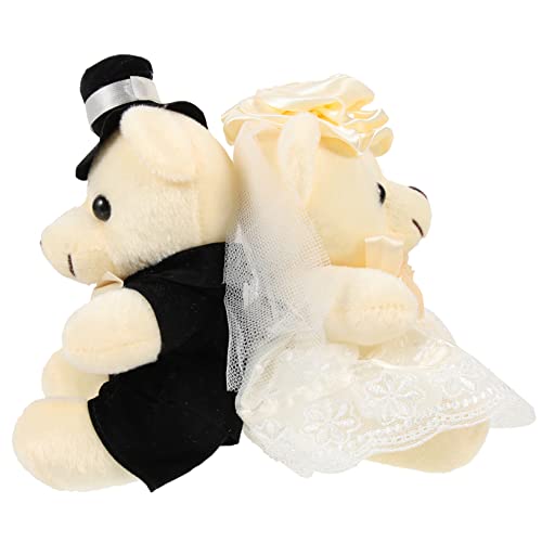 GLSTOY Bärenpuppe Hochzeit Jungen und Mädchen und Stofftier Spielzeug Set von GLSTOY