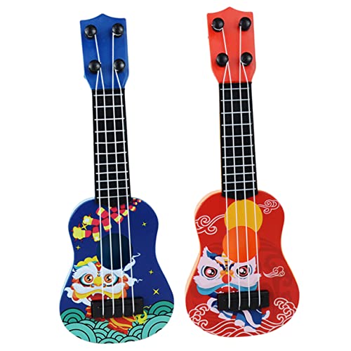 GLSTOY Kinder Musikinstrumente Kinderinstrumente Mini Ukulele Für Cartoon Gitarre Zur Frühen Bildung Akustisches Musikinstrument Für Kleinkinder Lernspielzeug Für Musikalische Und von GLSTOY