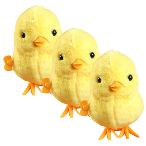GLSTOY 3 Stück Teiliges Aufziehspielzeug Wind Up Küken Spielzeuge aus Sicherem Material Lustige Kleine Tierfiguren für Kindergeburtstage und Hand Auge Koordination Niedlich und Leicht GLSTOY 3 Stück Teiliges Aufziehspielzeug Wind Up Küken Spielzeuge aus Sicherem Material Lustige Kleine Tierfiguren für Kindergeburtstage und Hand Auge Koordination Niedlich und Leicht von GLSTOY