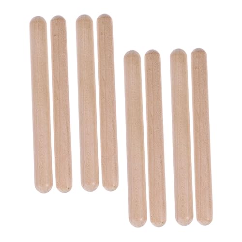 GLSTOY 4 Paar Rhythmus Sticks Aus Hartholz Rhythmus Schlaginstrument Musiksticks Für Schlagzeuger Spielwerkzeug Jazz Drumsticks Musikinstrumente Pädagogische Musikalische von GLSTOY