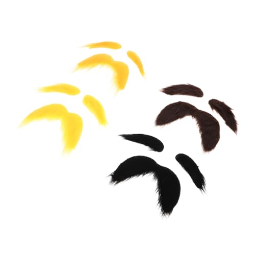 GLSTOY 4 Sätze Teiliges Set Selbstklebende Falsche Schnurrbärte und Augenbrauen für Erwachsene Realistische Party kostüm Requisiten Leicht und Angenehm für Halloween Cosplay Mottopartys GLSTOY 4 Sätze Teiliges Set Selbstklebende Falsche Schnurrbärte und Augenbrauen für Erwachsene Realistische Party kostüm Requisiten Leicht und Angenehm für Halloween Cosplay Mottopartys von GLSTOY