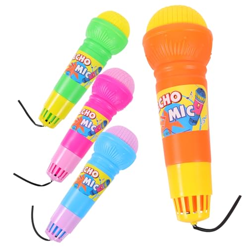 GLSTOY 4 Stück Echo Mikrofon Mittlere Bunte Kunststoff Mikrofone für Rollenspiele Bühnenauftritte und Partys Geeignet GLSTOY 4 Stück Echo Mikrofon Mittlere Bunte Kunststoff Mikrofone für Rollenspiele Bühnenauftritte und Partys Geeignet von GLSTOY