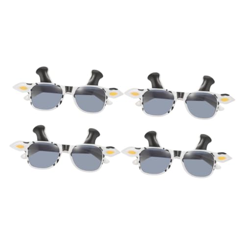 GLSTOY 4 Stück Lustige Karnevalsbrillen Schwarze Kuh-motiv Tierbrillen Leichte Bequeme Foto-requisiten für Erwachsene und Geburtstagsfeier Partyspaß GLSTOY 4 Stück Lustige Karnevalsbrillen Schwarze Kuh-motiv Tierbrillen Leichte Bequeme Foto-requisiten für Erwachsene und Geburtstagsfeier Partyspaß von GLSTOY