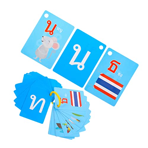 GLSTOY 45 Stück Teiliges Thai Lernkarten für Doppelseitige Flashcards mit Bild und Wort Bunte Vokabelkarten zur Spielerischen Sprachförderung und Konzentrationsentwicklung Leicht zu GLSTOY 45 Stück Teiliges Thai Lernkarten für Doppelseitige Flashcards mit Bild und Wort Bunte Vokabelkarten zur Spielerischen Sprachförderung und Konzentrationsentwicklung Leicht zu von GLSTOY