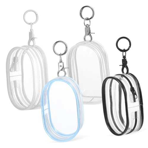 GLSTOY 4er Set Klarsicht Puppen Aufbewahrungstaschen Mit Schlüsselanhänger Transparent Und Praktische Taschen Für Die Aufbewahrung Von Puppen Und Figuren von GLSTOY