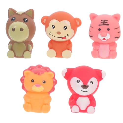 GLSTOY 5 Stück Fingerpuppen Fingerpuppen Für Kleinkinder Tiere Fingerpuppen Spielzeug Für Kinder Schöne Fingerpuppen Entzückende Fingerpuppen Fingerspielzeug Für Kinder Cartoon von GLSTOY