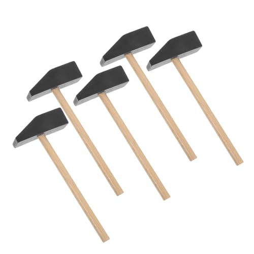GLSTOY 5 Stück Teiliges Mini Holzhammer aus Echtholz Kreativ und Sicher für Feinmotorik und DIY für Jungen und Mädchen bei Geburtstagsfeiern und Lernaktivitäten GLSTOY 5 Stück Teiliges Mini Holzhammer aus Echtholz Kreativ und Sicher für Feinmotorik und DIY für Jungen und Mädchen bei Geburtstagsfeiern und Lernaktivitäten von GLSTOY
