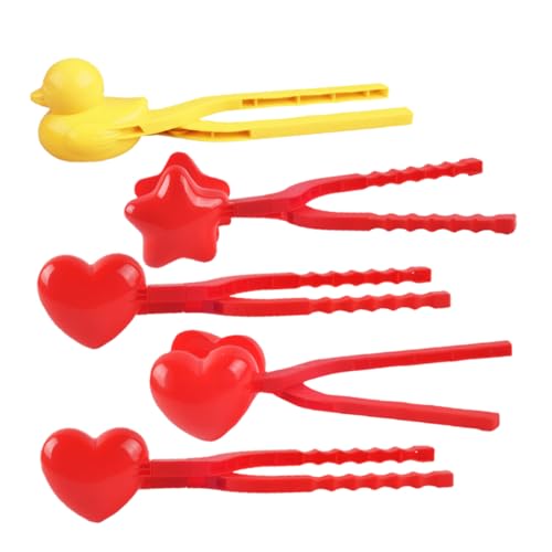 GLSTOY 5er Set Kunststoff Schneeball Clips Schneeball Maker Für Ideal Für Outdoor Aktivitäten Im Winter Kreative Schneeformen Für Spaß Im Schnee von GLSTOY