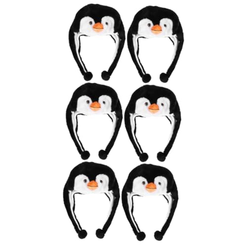 GLSTOY 6 Stk Pinguin-Hut caps für kinder tiermütze Tierische Hut the hat schirmmützen Bühnenaufführungshut kawaii Hut Hutschachtel kleider Pinguin-Kopfbedeckung kreativer Hut PP Baumwolle von GLSTOY