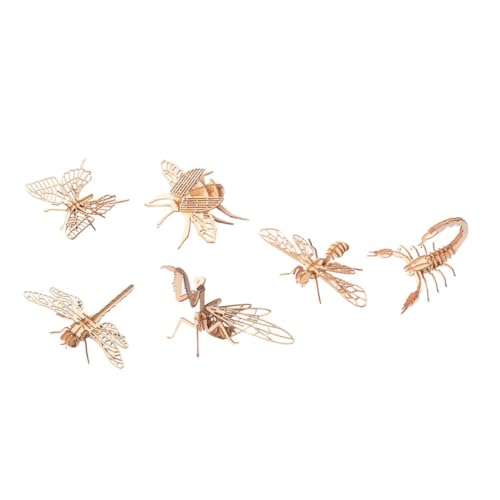 GLSTOY 6 Stück Holzpuzzle Tiere DIY Bausatz Teilig Holzspielzeug für Kreativität Logisches Hand Auge Koordination Holztiere Montessori GLSTOY 6 Stück Holzpuzzle Tiere DIY Bausatz Teilig Holzspielzeug für Kreativität Logisches Hand Auge Koordination Holztiere Montessori von GLSTOY