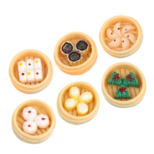 GLSTOY 6 Stück Miniatur Dampfgarer Teiliges Realistische Gedämpfte Brötchen Modellspielzeug Lebensechte Miniatur Dekoration Puppenhaus Zubehör Vielseitig Einsetzbar als Fotorequisite und GLSTOY 6 Stück Miniatur Dampfgarer Teiliges Realistische Gedämpfte Brötchen Modellspielzeug Lebensechte Miniatur Dekoration Puppenhaus Zubehör Vielseitig Einsetzbar als Fotorequisite und von GLSTOY