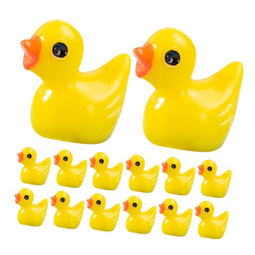 GLSTOY Mini Duck Figuren Mini Ducks Ente Figuren Garten Deko Resin Für Landschaft Puppenhaus Zubehör Üßigkeiten DIY Mikrolandschaft Figuren von GLSTOY