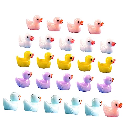 GLSTOY 60St künstliche Ente Miniatur-Ente Charms Ente Desktop-Ente Aquarium-Dekor kinderzimmerdeko Dekoration kinderzimmer Mini-Enten kleine Enten Mikro-Landschaftsstütze Miniaturharz von GLSTOY