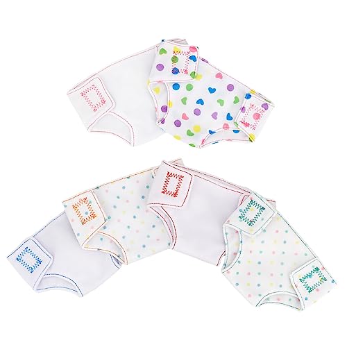 GLSTOY 6St Puppenkleidung puppenwindeln Puppen windel babypuppe zubehör Babypuppen-Outfits Mädchenspielzeug Minipuppe reizwäsch Zubehör für Puppenunterwäsche Windeln für Puppen Stoff Weiß von GLSTOY