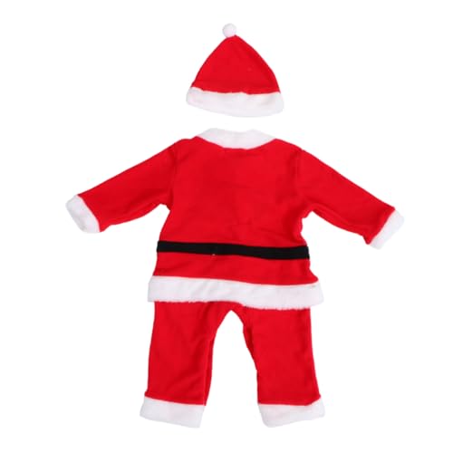 GLSTOY Weihnachtsmann-outfit für Jungen Weihnachtsanzug Mütze 75 Cm Groß Weihnachtskostüm-set für Jungen Weihnachtsmannanzug für Jungen und Mädchen Partykleidung für Jungen von GLSTOY