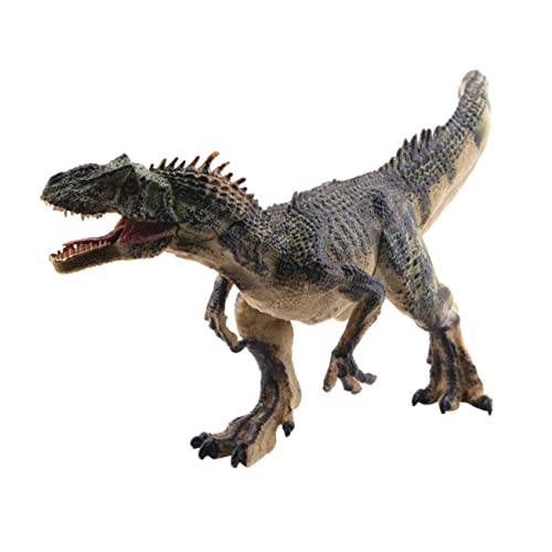 GLSTOY 1pc Realistische Allosaurus Dinosaurier Figur Spielzeug Grün Simulation Alte Tier Modell Für von GLSTOY