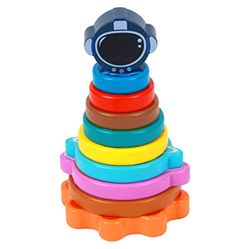 GLSTOY Buntes Stapelspielzeug aus Hochwertigem Holz für Kleinkinder Ab Jahr rutschfeste Fördert Farberkennung Formenlernen und Motorische Koordination Pädagogisches Montessori Stapelturm GLSTOY Buntes Stapelspielzeug aus Hochwertigem Holz für Kleinkinder Ab Jahr rutschfeste Fördert Farberkennung Formenlernen und Motorische Koordination Pädagogisches Montessori Stapelturm von GLSTOY