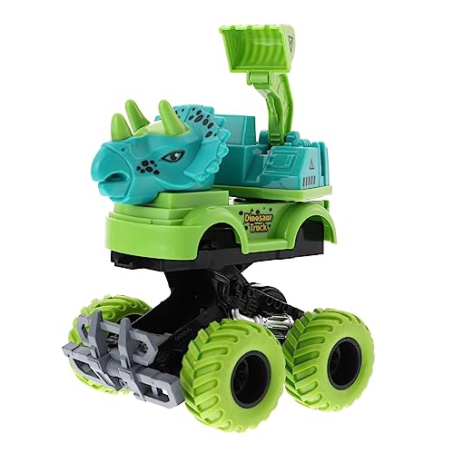 GLSTOY Dinosaurier-technikfahrzeug Trägheitsauto Lernspielzeug Für Kinder Technisches Autospielzeug Kinder Spielset Puzzle-Spielzeug Auto Spielzeug LKW Spielzeugauto Roboter Abs Colorful von GLSTOY